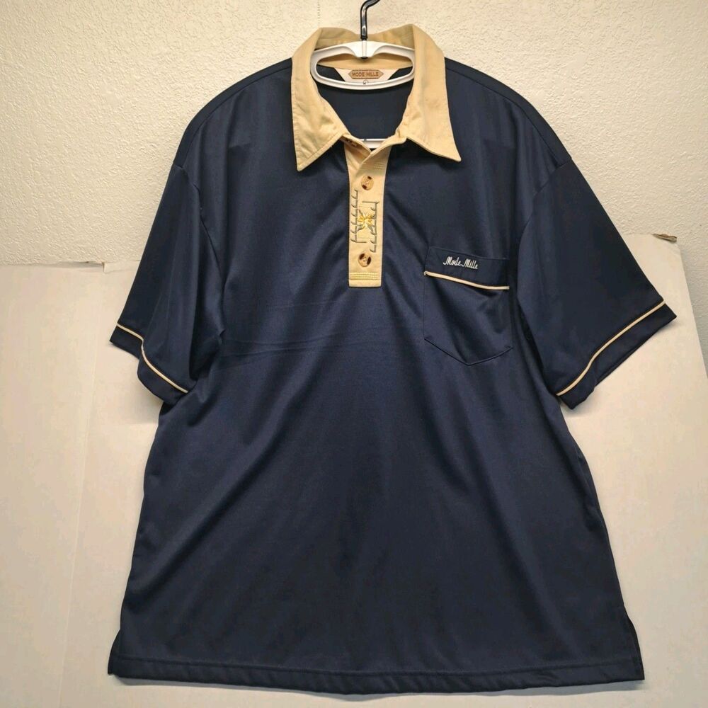 Vintage Mode Mille Men’s L Embroidered Polo